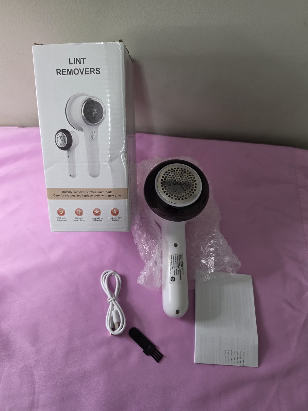 Lint Removers Fabric Shaver - White